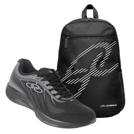 Kit Tênis Olympikus Attract Masculino + Mochila Olympikus Basic Menor preço em Kit Tênis Olympikus Attract Masculino + Mochila Olympikus Basic