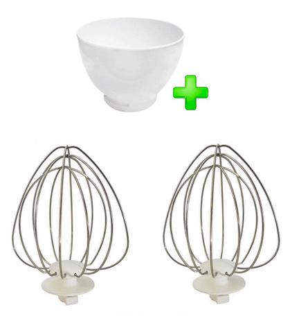 Kit Tigela e 02 Batedor Leve Branco Batedeira Planetaria Arno Original Menor preço em Kit Tigela e 02 Batedor Leve Branco Batedeira Planetaria Arno Original