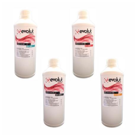 Kit Tinta Epson Corante Universal - Compatível - 1kg Menor preço em Kit Tinta Epson Corante Universal - Compatível - 1kg