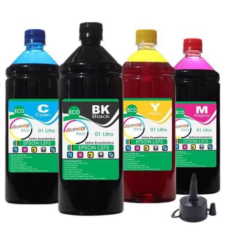 Kit Tinta Epson L375 Tanque Econômica Marpax CMYK 4x1000ml é boa?