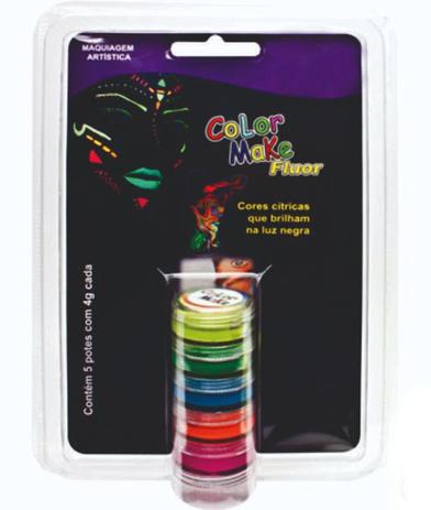 Kit tinta facial cremosa neon - Color make Menor preço em Kit tinta facial cremosa neon - Color make