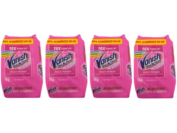 Kit Tira Manchas Vanish Oxi Action - Multi Power em Pó Refil 1Kg 4 Unidades é boa?