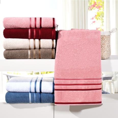 Kit Toalha Banhão Yasmin 78 x 1,50m Rosa Quartzo - 4 unidades - Bene casa Menor preço em Kit Toalha Banhão Yasmin 78 x 1,50m Rosa Quartzo - 4 unidades - Bene casa