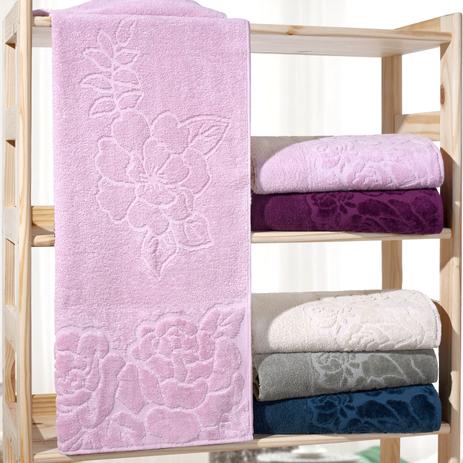 Kit Toalha de Banho Marselha Rosa - 4 und - Bene casa Menor preço em Kit Toalha de Banho Marselha Rosa - 4 und - Bene casa