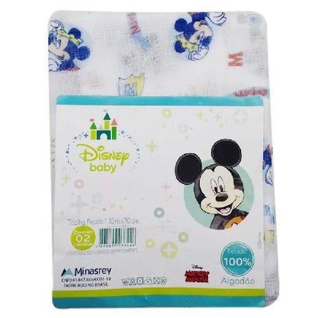 Kit Toalha Fralda e Cueiro Disney MICKEY Azul - Minasrey Menor preço em Kit Toalha Fralda e Cueiro Disney MICKEY Azul - Minasrey