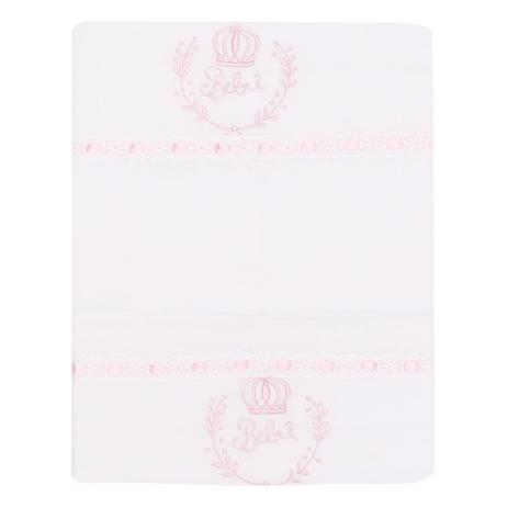 Kit Toalha Fralda E Fralda Coroa Rosa - Marli enxovais Menor preço em Kit Toalha Fralda E Fralda Coroa Rosa - Marli enxovais