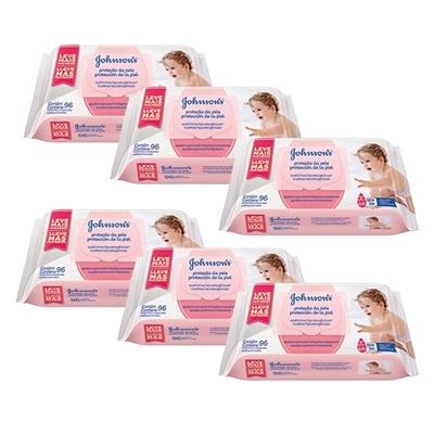 Kit Toalhas Umedecidas Johnsons Baby Extra Cuidado 6 pacotes com 96 unidades cada - Johnsons baby Menor preço em Kit Toalhas Umedecidas Johnsons Baby Extra Cuidado 6 pacotes com 96 unidades cada - Johnsons baby