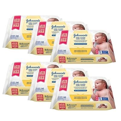 Kit Toalhas Umedecidas Johnsons Baby Recém-Nascido 6 pacotes com 96 unidades cada - Johnsons baby Menor preço em Kit Toalhas Umedecidas Johnsons Baby Recém-Nascido 6 pacotes com 96 unidades cada - Johnsons baby