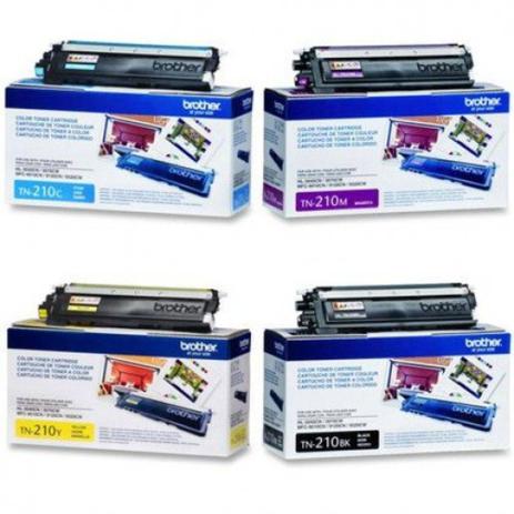 Kit Toner Brother TN210 Colorido Menor preço em Kit Toner Brother TN210 Colorido