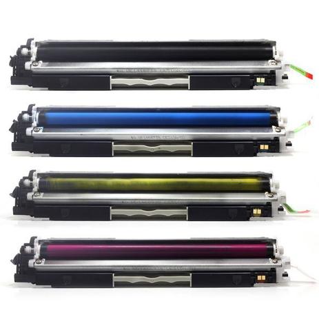 Menor preço em Kit Toner HP 130A CF350A CF351A CF352A CF353A CP1020 CP1025 M175 M176 M177 M275 - Compatível