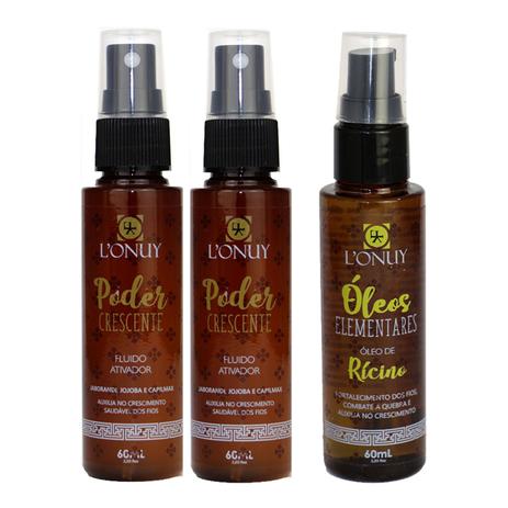 kit Tonico Capilar Poder Crescente + Óleo de Rícino Lonuy - Lonuy kosmetic é ruim? kit Tonico Capilar Poder Crescente + Óleo de Rícino Lonuy - Lonuy kosmetic é boa?