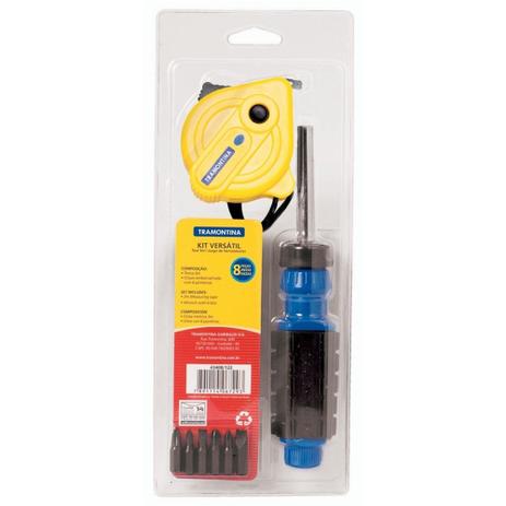 Kit tramontina multiuso 8peças + chave ponteira Menor preço em Kit tramontina multiuso 8peças + chave ponteira