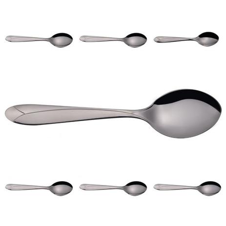Kit Tramontina Sobremesa Colher Para Servir + 6 Colheres Menor preço em Kit Tramontina Sobremesa Colher Para Servir + 6 Colheres