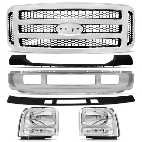 Kit Transformação Grade Farol Para-Choque Dianteiro F250 F350 de 1999 a 2006 para 2007 a 2014 - Prime Menor preço em Kit Transformação Grade Farol Para-Choque Dianteiro F250 F350 de 1999 a 2006 para 2007 a 2014 - Prime