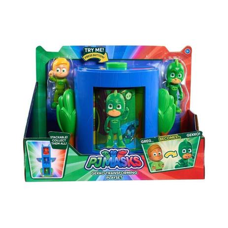 Kit Transformação PJ Masks com Bonecos Lagartixo e Greg DTC Menor preço em Kit Transformação PJ Masks com Bonecos Lagartixo e Greg DTC
