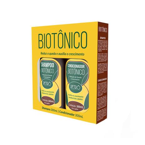 Kit Tratamento Biotônico Crescimento Capilar Retrô Cosméticos 2x300ml Menor preço em Kit Tratamento Biotônico Crescimento Capilar Retrô Cosméticos 2x300ml