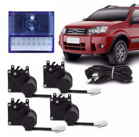 Kit Trava Elétrica Especifica Fiesta Ecosport 2002 a 2013 4 Portas Mono Serventia Plug and Play - De Paula Menor preço em Kit Trava Elétrica Especifica Fiesta Ecosport 2002 a 2013 4 Portas Mono Serventia Plug and Play - De Paula