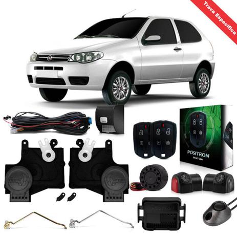 Kit Trava Elétrica Específica Palio 2 Portas + Alarme Positron Exact 360 Menor preço em Kit Trava Elétrica Específica Palio 2 Portas + Alarme Positron Exact 360