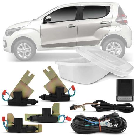 Kit Trava Elétrica Fiat Mobi 2016 2017 4 Portas Mono Serventia Dedicado - Dial Menor preço em Kit Trava Elétrica Fiat Mobi 2016 2017 4 Portas Mono Serventia Dedicado - Dial