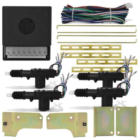 Kit Trava Elétrica Fox 03 a 09 4 Portas Dupla Serventia + Jogo Suportes Aço - Tech one - luferma Menor preço em Kit Trava Elétrica Fox 03 a 09 4 Portas Dupla Serventia + Jogo Suportes Aço - Tech one - luferma