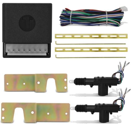 Kit Trava Elétrica Fox 03 a 10 2 Portas Dupla Serventia + Jogo Suportes Aço - Tech one - luferma Menor preço em Kit Trava Elétrica Fox 03 a 10 2 Portas Dupla Serventia + Jogo Suportes Aço - Tech one - luferma