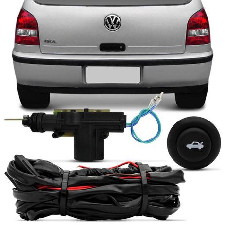 Kit Trava Elétrica Porta Mala Gol G3 2 e 4 Portas 00 a 05 Acionamento Alarme e Interruptor - Import Menor preço em Kit Trava Elétrica Porta Mala Gol G3 2 e 4 Portas 00 a 05 Acionamento Alarme e Interruptor - Import
