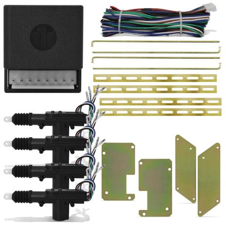 Kit Trava Elétrica S10 CD 12 a 15 4 Portas Dupla Serventia + Jogo Suportes Aço - Tech one - luferma é boa?