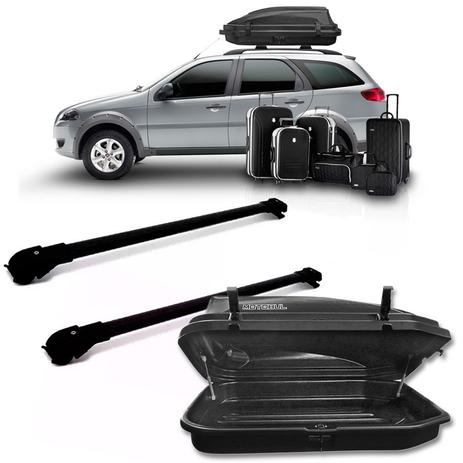 Kit Travessa Slim Preta Palio Weekend 1997 A 2017 + Maleiro 270 L - Sp acessórios Menor preço em Kit Travessa Slim Preta Palio Weekend 1997 A 2017 + Maleiro 270 L - Sp acessórios