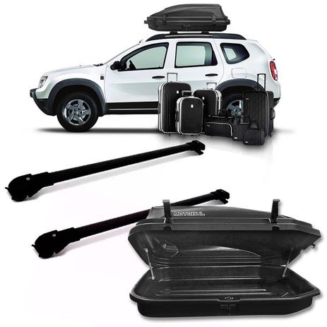 Kit Travessa Slim Preta Renault Duster 2012 A 2015 + Maleiro 270 L - Sp acessórios Menor preço em Kit Travessa Slim Preta Renault Duster 2012 A 2015 + Maleiro 270 L - Sp acessórios
