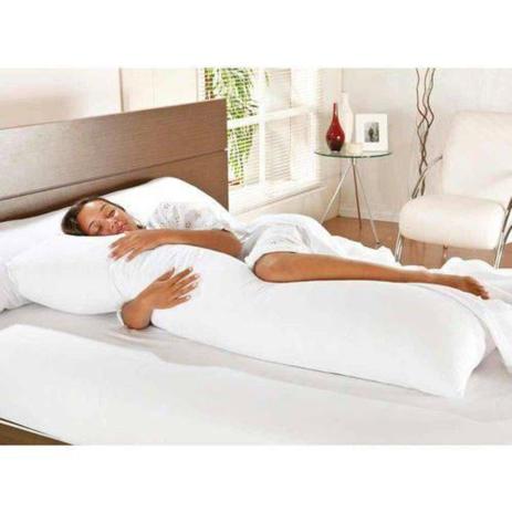Kit Travesseiro De Corpo + Fronha Mega - Branco - 29,50 Menor preço em Kit Travesseiro De Corpo + Fronha Mega - Branco - 29,50