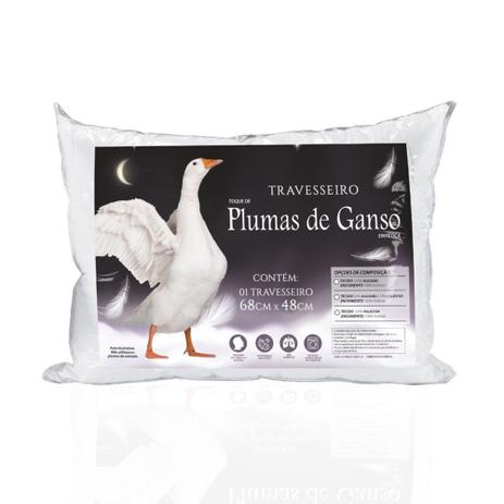 Kit Travesseiros 4 Peças 100% Pluma De Ganso 50x70 - LuckBabyEnxovais Menor preço em Kit Travesseiros 4 Peças 100% Pluma De Ganso 50x70 - LuckBabyEnxovais