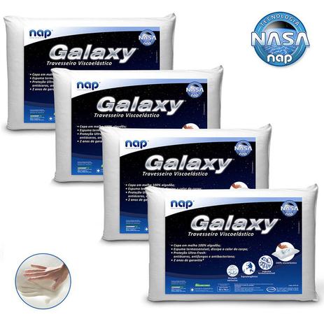 Kit Travesseiros Nasa Nap Galaxy - 4 Peças Menor preço em Kit Travesseiros Nasa Nap Galaxy - 4 Peças
