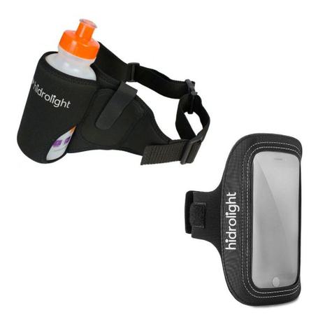 Kit Treino Corrida Pochete Porta Garrafa + Porta Celular - HIDROLIGHT Menor preço em Kit Treino Corrida Pochete Porta Garrafa + Porta Celular - HIDROLIGHT