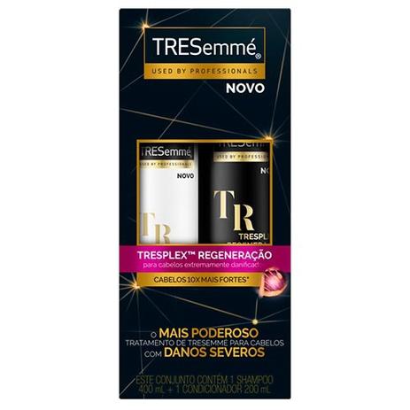 Kit Tresemme Tresplex Regeneração Shampoo 400ml + Condicionador 200ml Menor preço em Kit Tresemme Tresplex Regeneração Shampoo 400ml + Condicionador 200ml