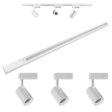 Kit Trilho Eletrificado 1 Metro + 3 Spots Led 7w Branco BN 4000K Bivolt - Uberparts Menor preço em Kit Trilho Eletrificado 1 Metro + 3 Spots Led 7w Branco BN 4000K Bivolt - Uberparts