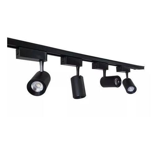 Kit Trilho Eletrificado Com 4 Spots Led 7w Preto 3000K - Bela Home Menor preço em Kit Trilho Eletrificado Com 4 Spots Led 7w Preto 3000K - Bela Home