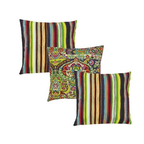 Kit trio de capas de almofadas 45cm x 45cm Mumbai - Flor d liza é boa?