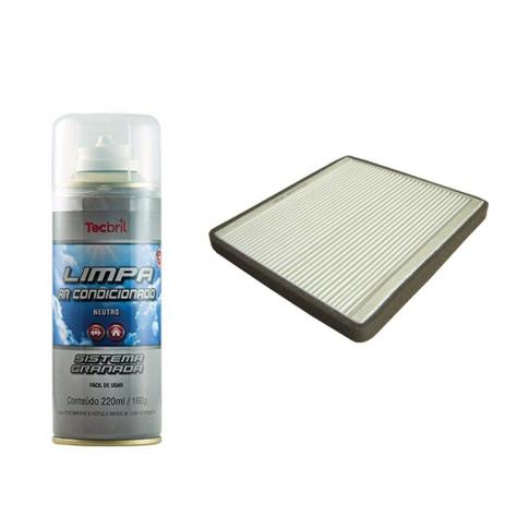 Kit Troca De Filtro De Ar Condicionado + Higienizador Cherry Cielo 1.6 16v 2010 Em Diante8203 - Wega e tecbril Menor preço em Kit Troca De Filtro De Ar Condicionado + Higienizador Cherry Cielo 1.6 16v 2010 Em Diante8203 - Wega e tecbril