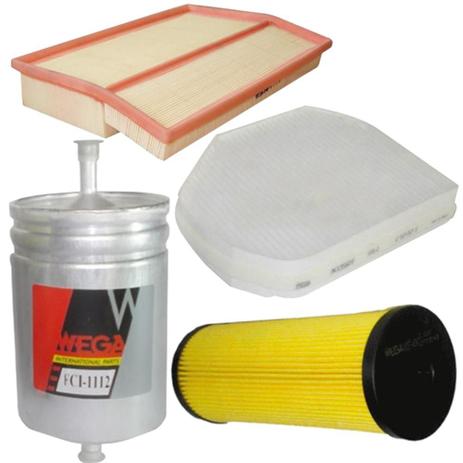 Menor preço em Kit Troca de Filtro Mercedes Benz Classe Clk 230 2.3 Kompressor 1998 a 2000 - Wega