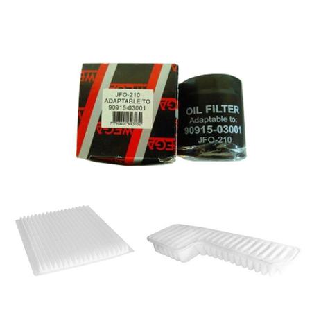 Menor preço em Kit Troca De Filtros Rav4 1.8 16v 2001 a 2005 - Wega