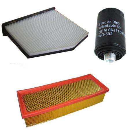 Menor preço em Kit Troca De Filtros Tiguan 2.0 16v Fsi 2007 Em Diante - Wega