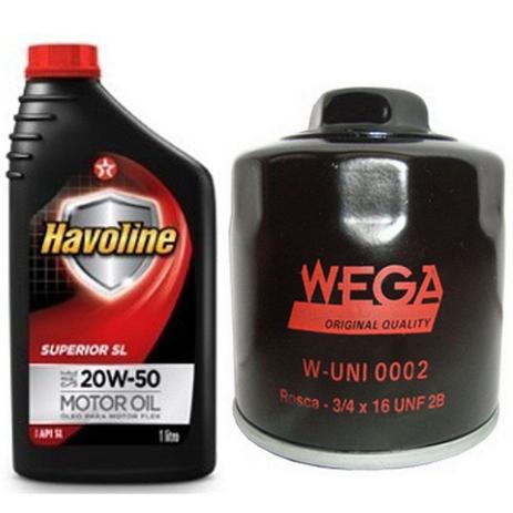 Kit Troca De Óleo Gol/saveiro/parati 2.0 8v 1994 Até 1997 - Wega e havoline Menor preço em Kit Troca De Óleo Gol/saveiro/parati 2.0 8v 1994 Até 1997 - Wega e havoline
