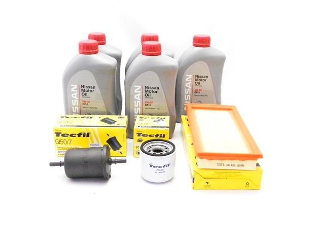 Kit Troca de Óleo March e Versa 1.0 - Óleo Nissan 5w30 e Filtros de Óleo, Ar e Combustível Tecfil - Original Menor preço em Kit Troca de Óleo March e Versa 1.0 - Óleo Nissan 5w30 e Filtros de Óleo, Ar e Combustível Tecfil - Original