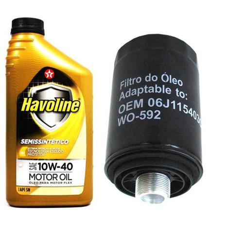 Kit Troca De Óleo Novo Fusca 2.0 16v 2012 Até 2013 - Wega e havoline Menor preço em Kit Troca De Óleo Novo Fusca 2.0 16v 2012 Até 2013 - Wega e havoline