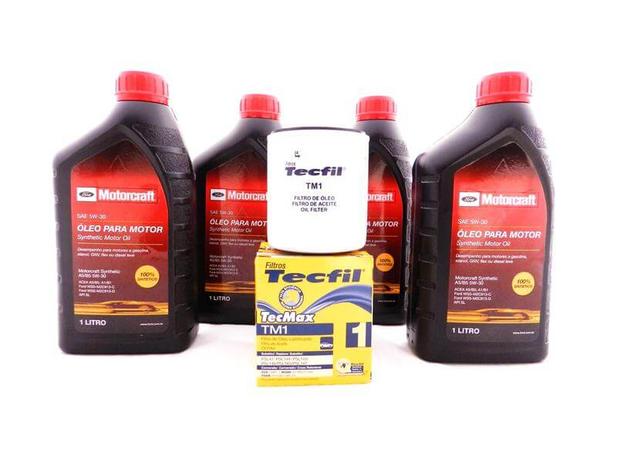 Kit Troca de Óleo Novo Ka New Fiesta Nova Ecosport Focus - Óleo Ford Motorcraft 5w30 e Filtro de Óleo Tecfil é ruim? Kit Troca de Óleo Novo Ka New Fiesta Nova Ecosport Focus - Óleo Ford Motorcraft 5w30 e Filtro de Óleo Tecfil é boa?