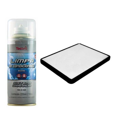 Kit Troca Filtro Ar Condicionado + Higienizador Kangoo 2000 a 2007 Grand Scenic 2006 Em Diante - Wega e tecbril Menor preço em Kit Troca Filtro Ar Condicionado + Higienizador Kangoo 2000 a 2007 Grand Scenic 2006 Em Diante - Wega e tecbril