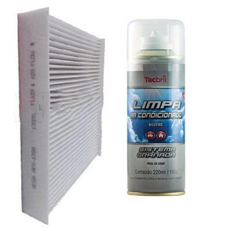 Kit Troca Filtro Ar Condicionado + Higienizador Kicks 1.6 16v Flex 2016 Em Diante - Wega e tecbril Menor preço em Kit Troca Filtro Ar Condicionado + Higienizador Kicks 1.6 16v Flex 2016 Em Diante - Wega e tecbril
