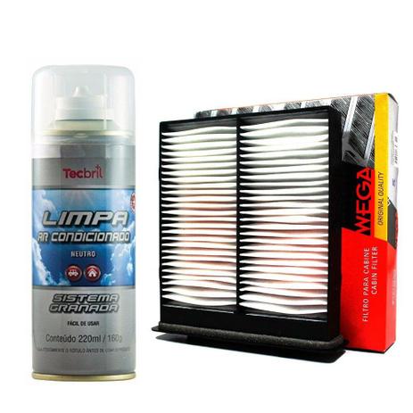 Menor preço em Kit Troca Filtro Ar COndicionado + Higienizador Sx4 2.0 16v 2009 Em Diante - Wega e tecbril