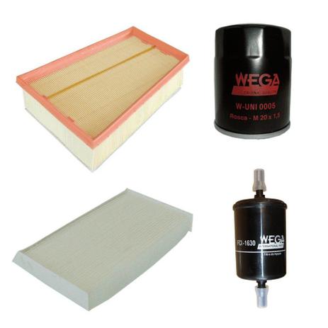 Menor preço em Kit Troca Filtros Fluence 2.0 16v Hi-flex 2011 Em Diante - Wega