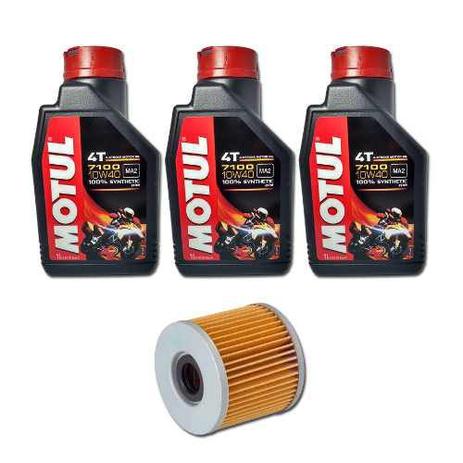 Kit Troca Oleo + Filtro Fram Ch6000 Gs500 Motul 7100 10w40 3 Litros - Motul + fram Menor preço em Kit Troca Oleo + Filtro Fram Ch6000 Gs500 Motul 7100 10w40 3 Litros - Motul + fram
